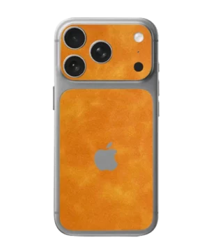 iPhone 17 Pro – Suede Sunset Orange Accent Skin