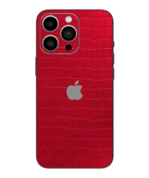 iPhone 13 Pro – Croc Leather Crimson Red Skin
