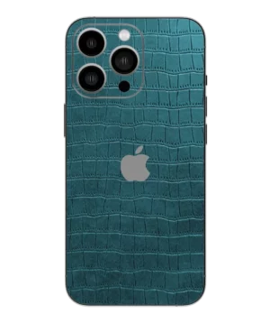 iPhone 13 Pro – Croc Leather Teal Green Skin