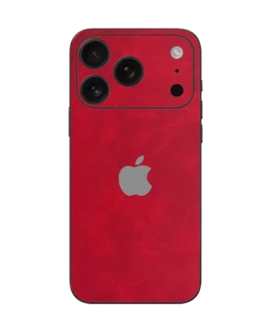 iPhone 17 Pro – Suede Crimson Red Skin