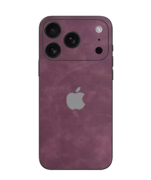 iPhone 17 Pro – Suede Wine Red Skin
