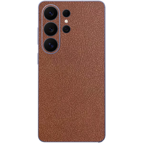 Samsung S26 Ultra – Leather Chestnut Brown Skin