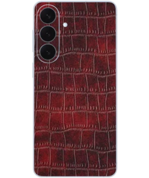 Samsung S26 Plus – Croc Leather Copper Red Skin