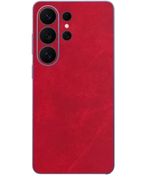 Samsung S26 Ultra – Suede Crimson Red Skin
