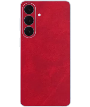 Samsung S26 Plus – Suede Crimson Red Skin