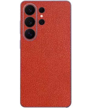 Samsung S26 Ultra – Leather Flame Orange Skin