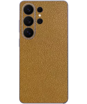 Samsung S26 Ultra – Leather Golden Mustard Skin