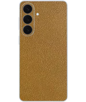 Samsung S26 – Leather Golden Mustard Skin