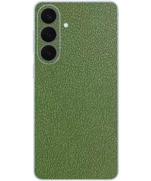 Samsung S26 – Leather Olive Green Skin