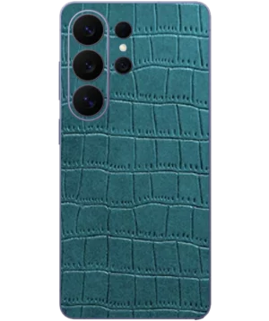 Samsung S26 Ultra – Croc Leather Teal Green Skin