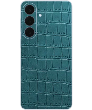Samsung S26 Plus – Croc Leather Teal Green Skin
